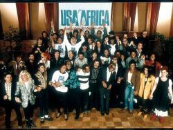 Escucha la canción de USA For Africa We Are The World gratis de lista de reproducción de Las mejores baladas de rock de los 70 y 80 en línea.